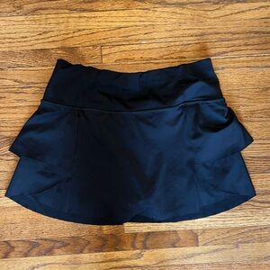 Athleta black ruffle skort